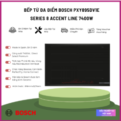 Bếp từ đa điểm Bosch PXY895DV1E Series 8 Accent Line