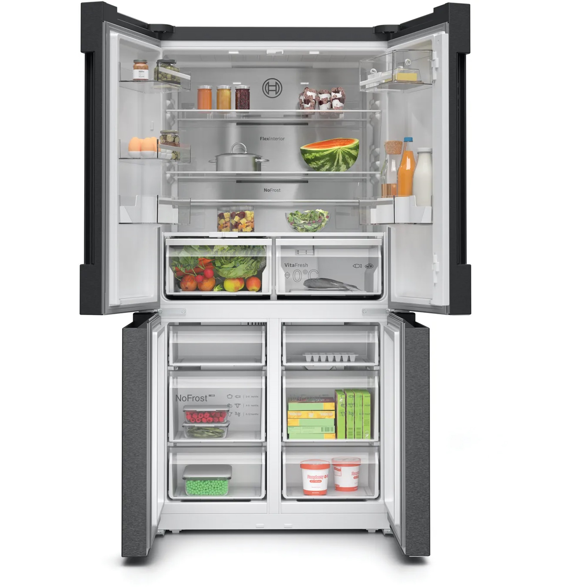 Tủ lạnh Bosch KFN96AXEA Seri 4 dung tích 646L, 4 cánh, Màu Đen Tủ lạnh Bosch KFN96AXEA Seri 6 dung tích 646L, 4 cánh, Màu Đen