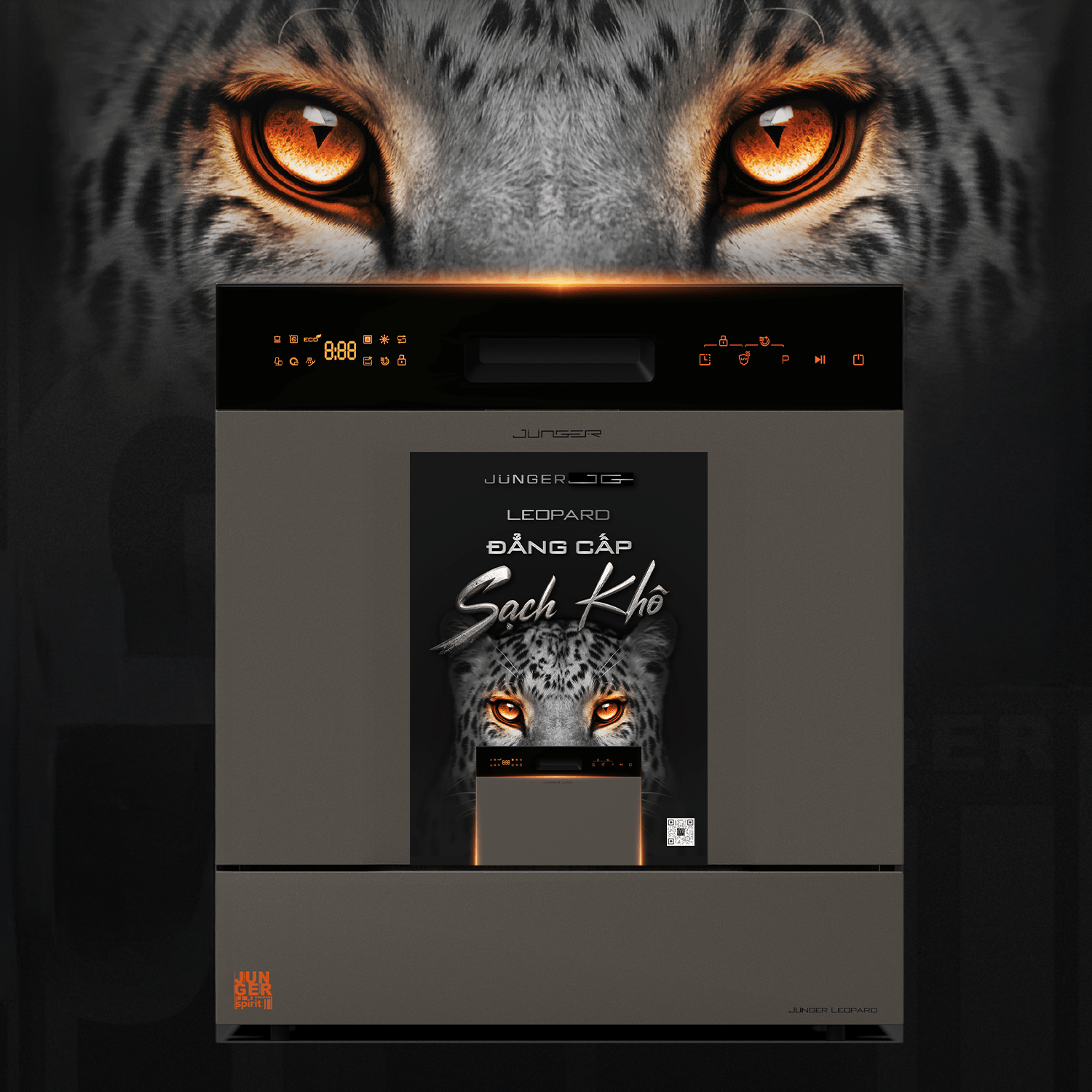 Máy rửa bát Junger JG Leopard DWJ-133-MS Máy rửa bát Junger JG Leopard DWJ-133-MS-01