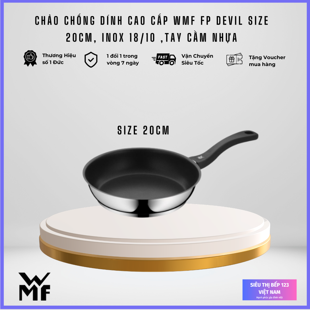 Chảo chống dính WMF Devil 20cm cán nhựa Chảo chống dính WMF Devil 20cm cán nhựa