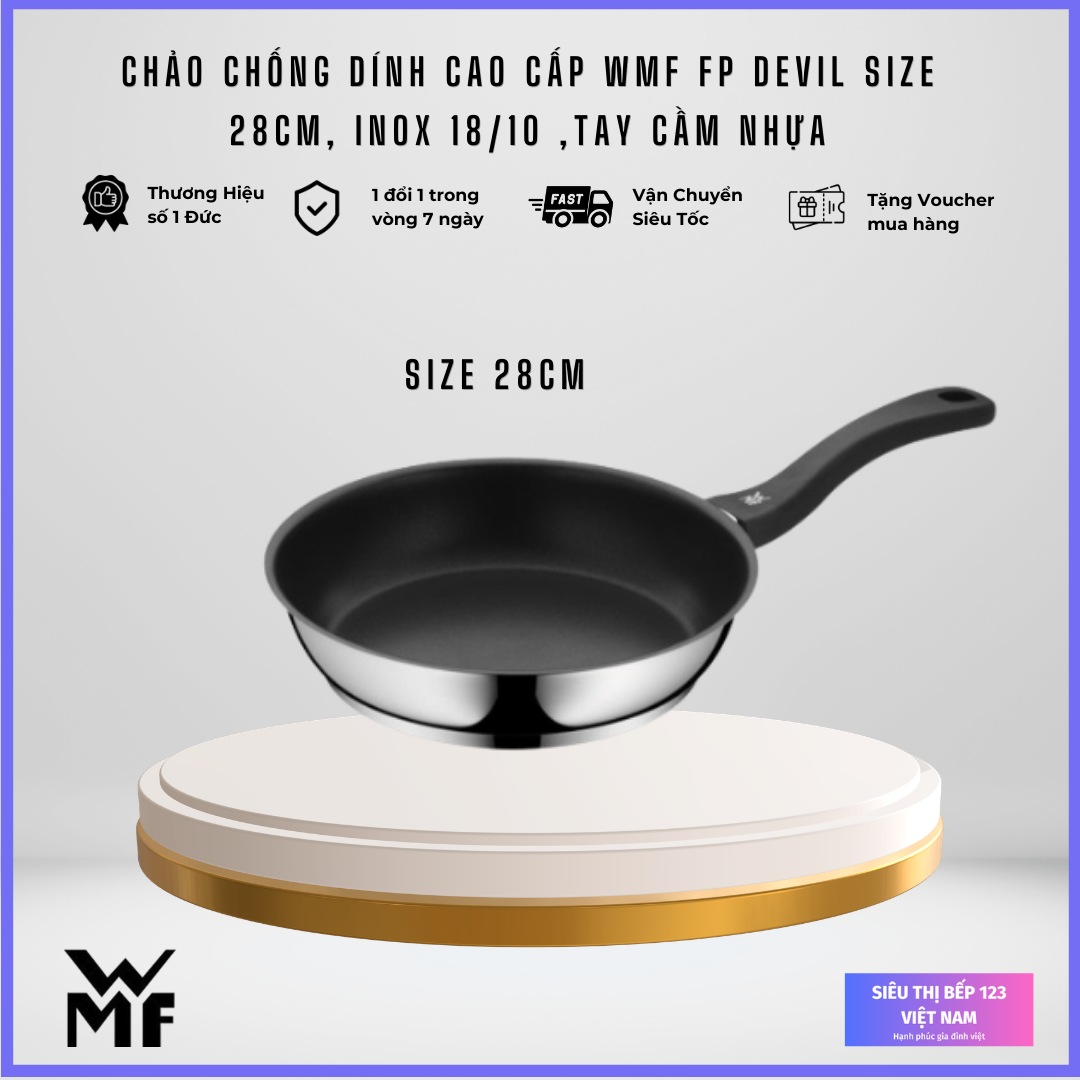 Chảo chống dính WMF Devil 28cm cán nhựa Chảo chống dính WMF Devil 28cm cán nhựa