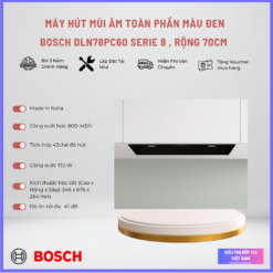 MÁY HÚT MÙI ÂM TRẦN BOSCH DLN78PC60 SERIE 8 NGANG 70CM